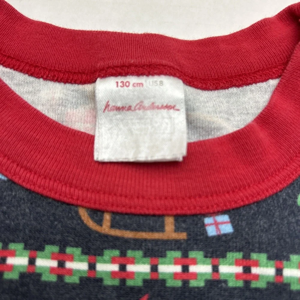 Hanna Andersson Kids Boys Pajamas Size 8 Christmas Gnome 2 pc Set Holiday Cotton